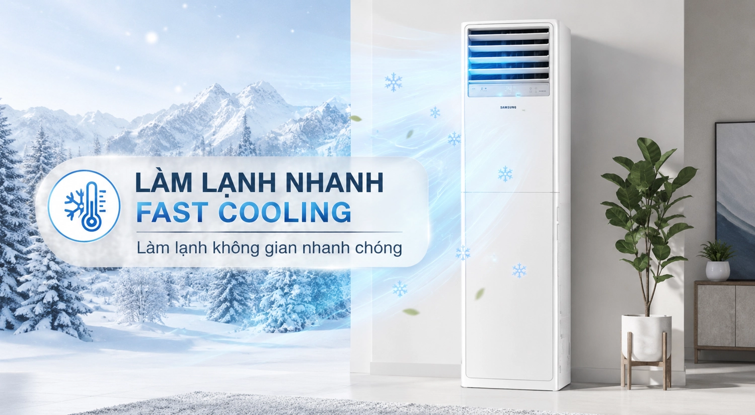 Máy lạnh tủ đứng Samsung Inverter 3 HP AC030BNPDKC/TC