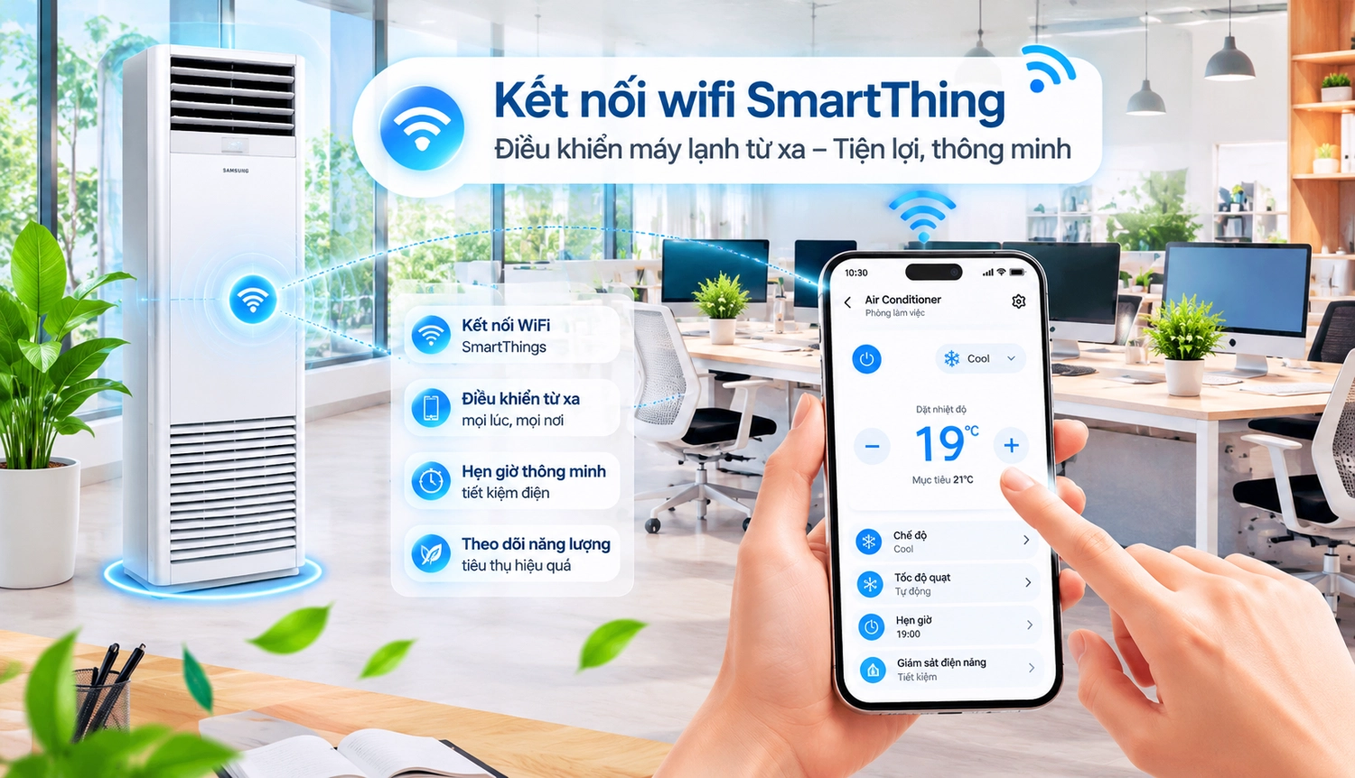 Máy lạnh tủ đứng Samsung Inverter 3 HP AC030BNPDKC/TC