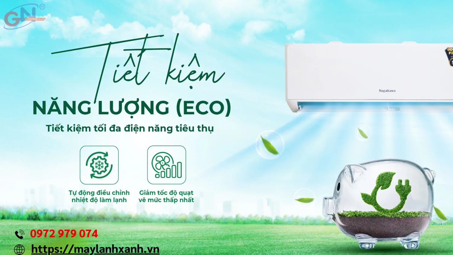 Máy Lạnh Nagakawa với thiết kế hiện đại 