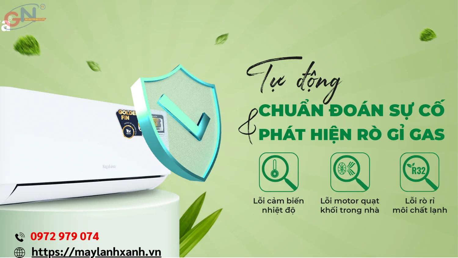 Máy Lạnh Nagakawa với thiết kế hiện đại 