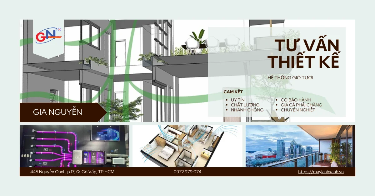 Dịch vụ tư vấn thiết kế hệ thống gió tươi