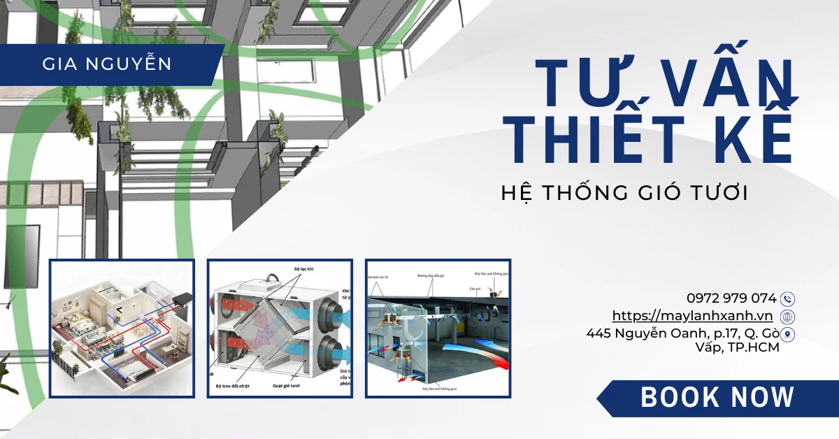 Dịch vụ tư vấn thiết kế hệ thống gió tươi