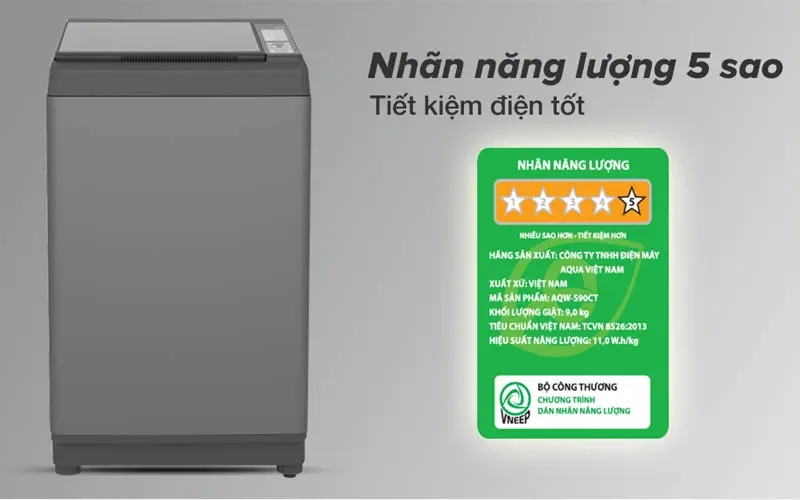 MÁY GIẶT AQUA 9kg AQW-S90CT_S-6