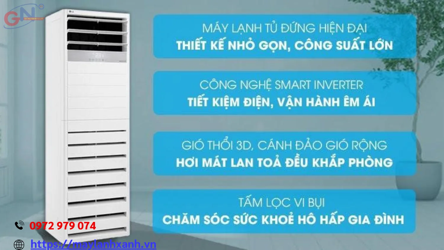 Máy lạnh tủ đứng tiết kiệm điện