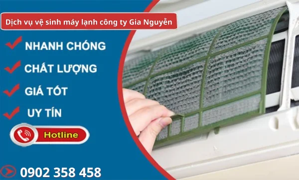 Dịch vụ vệ sinh máy lạnh công ty Gia Nguyễn