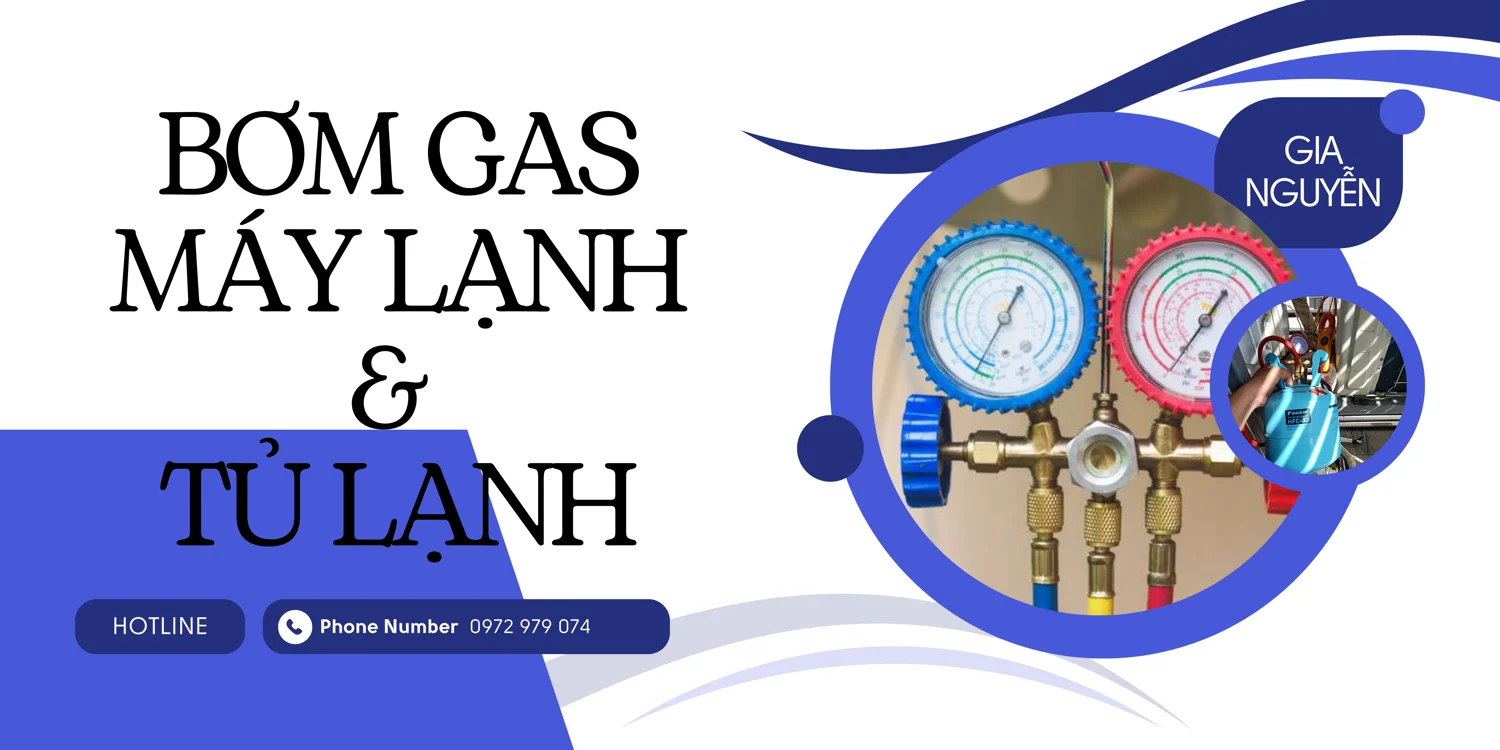 Bơm gas cho máy lạnh và tủ lạnh