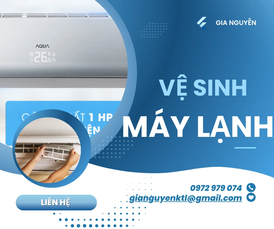 Dịch vụ vệ sinh máy lạnh của công ty Gia Nguyễn