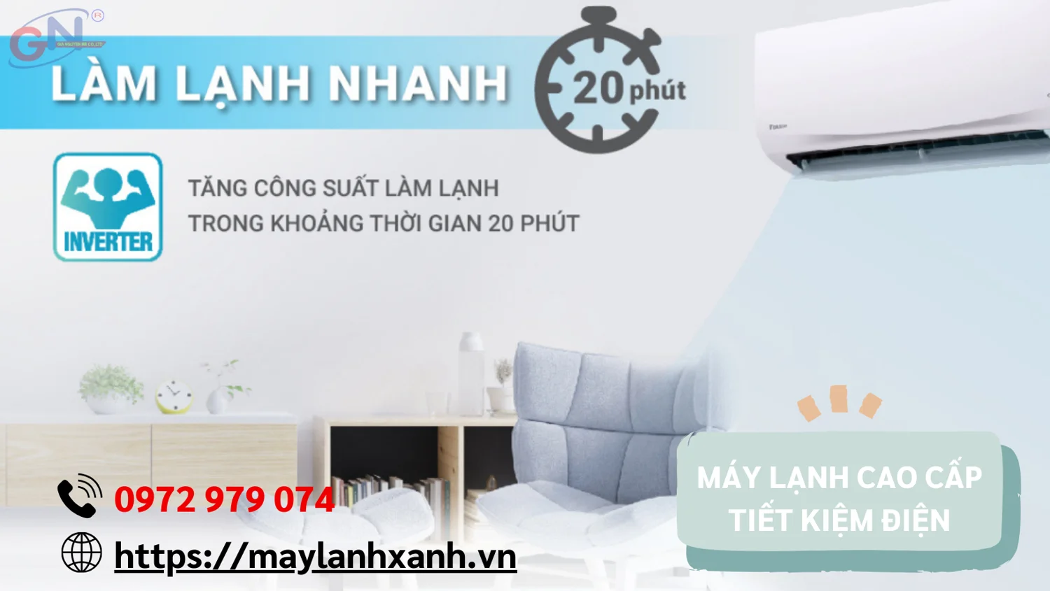 Máy lạnh Daikin với công nghệ hiện đại giúp tiết kiệm điện và bào vệ sức khỏe gia đình bạn