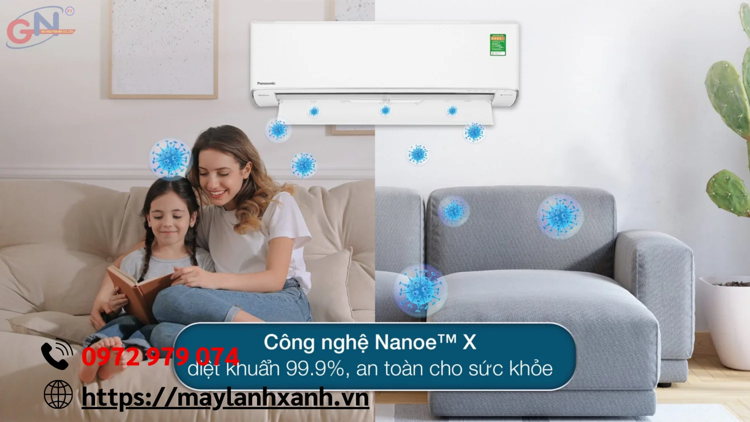 Máy lạnh Panasonic với công nghệ inverter giúp bảo vệ sức khỏe của gia đình bạn