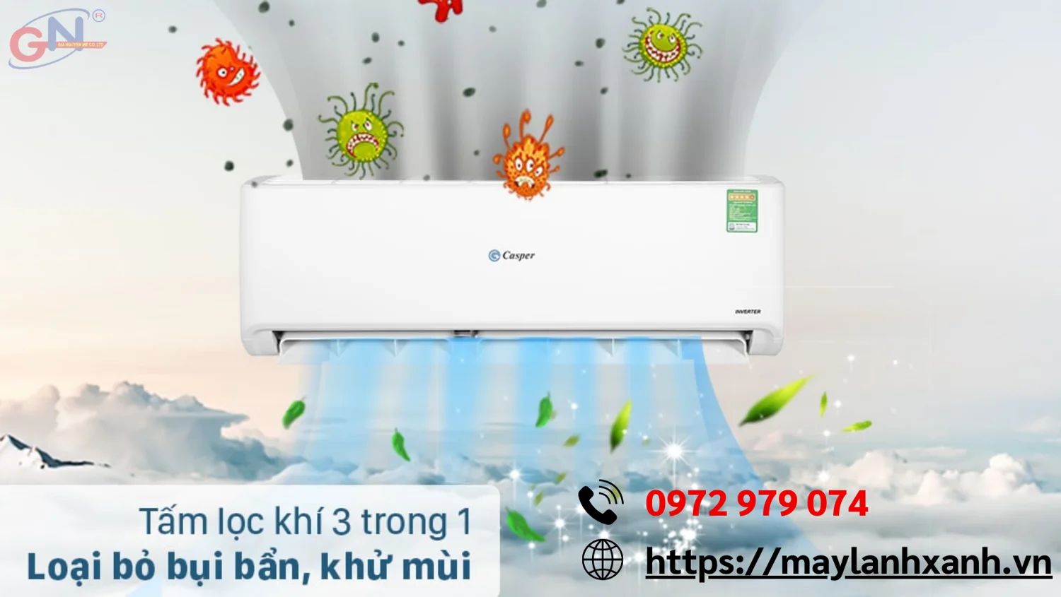 Máy lạnh casper giúp tiết kiệm điện