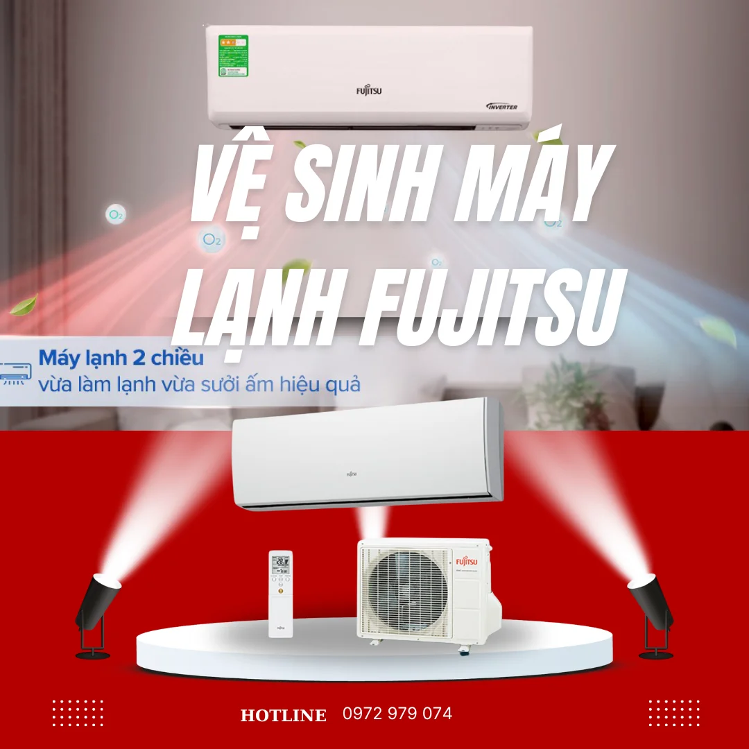 Dịch vụ vệ sinh máy lạnh Fujitsu của công ty Gia Nguyễn