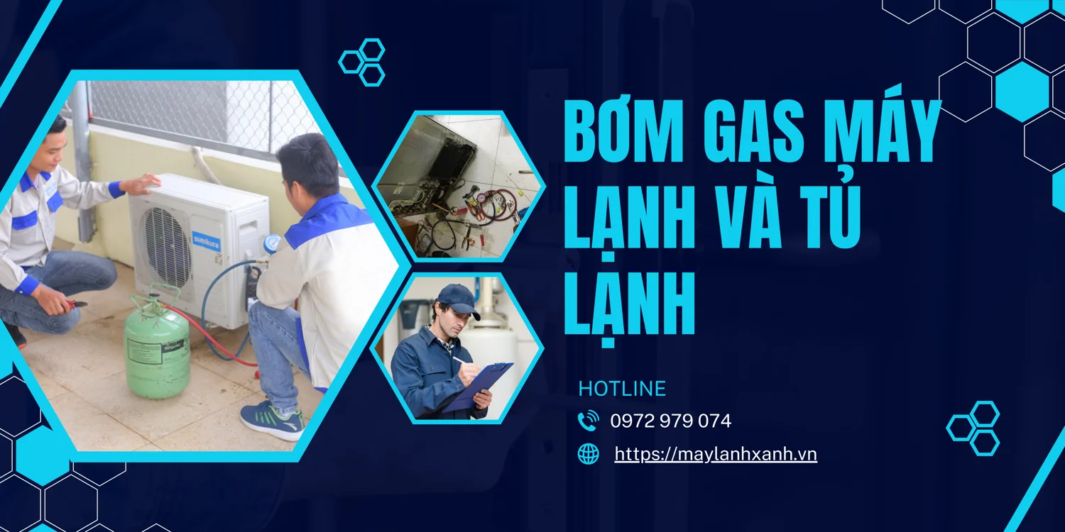 Bơm gas cho máy lạnh và tủ lạnh