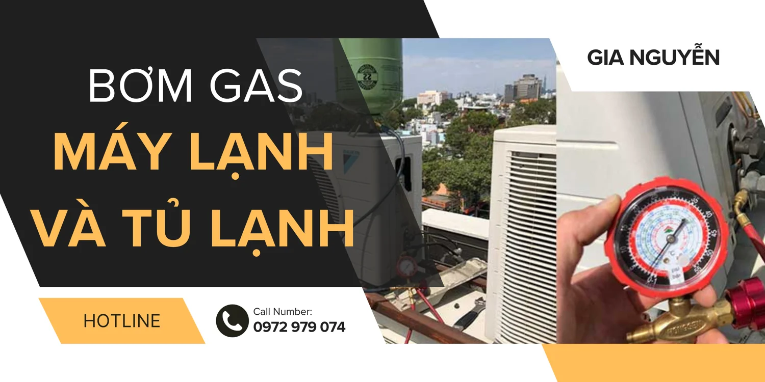 Bơm gas cho máy lạnh và tủ lạnh