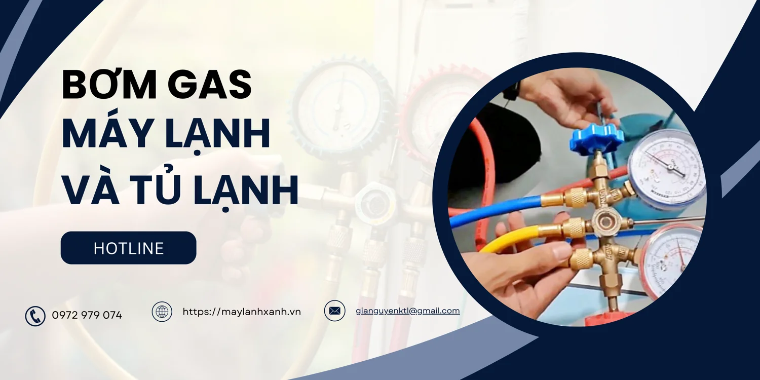 Bơm gas cho máy lạnh và tủ lạnh