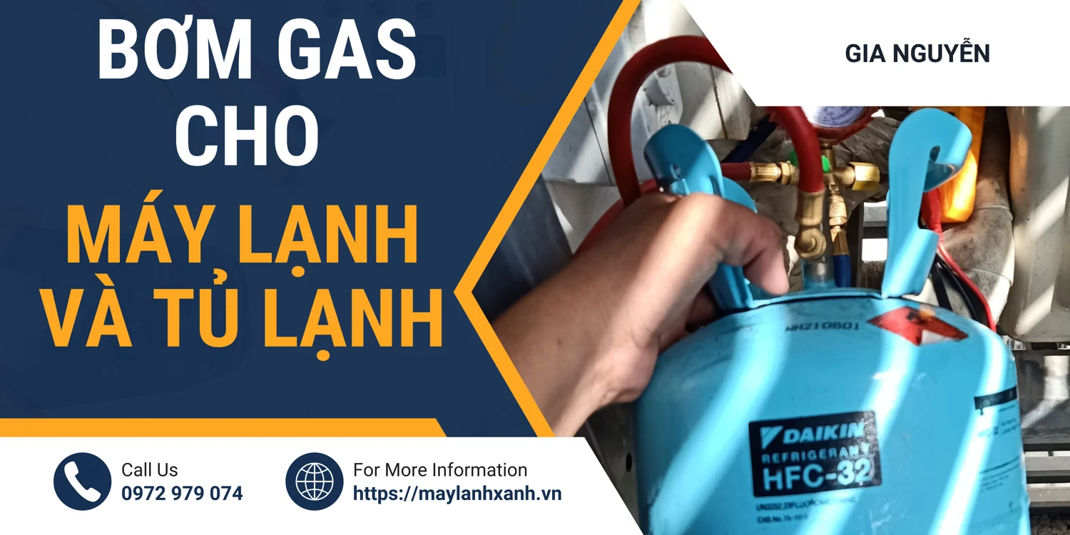 Bơm gas cho máy lạnh và tủ lạnh