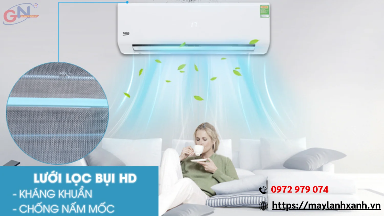 Máy lạnh Beko thiết kế sang trọng