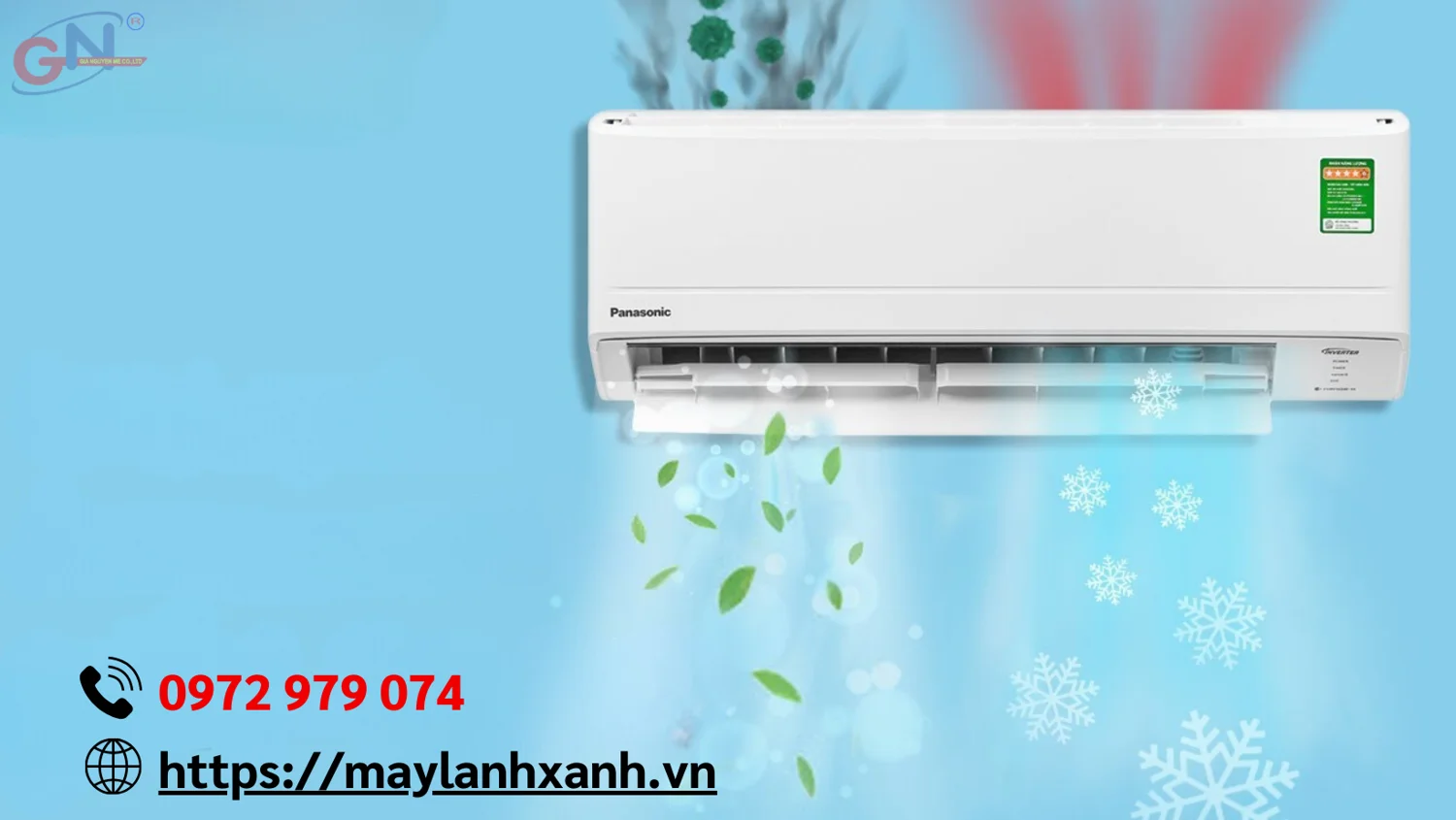 Máy lạnh Panasonic với công nghệ inverter giúp bảo vệ sức khỏe của gia đình bạn