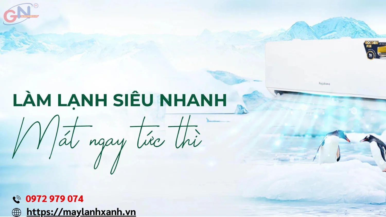 Máy Lạnh Nagakawa với thiết kế hiện đại 