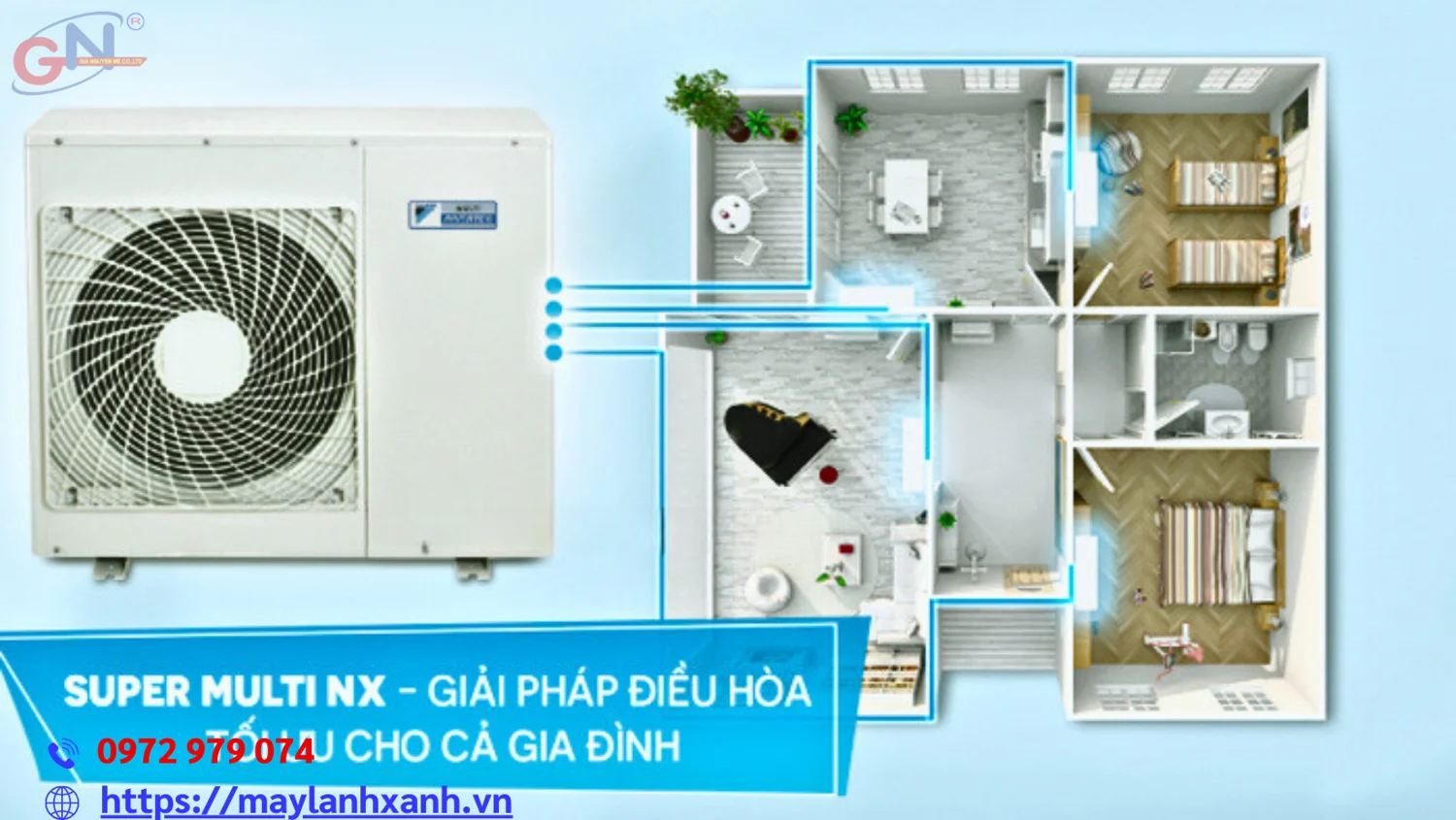 Máy lạnh Multi inverter với tính năng tiết kiệm điện hiệu quả