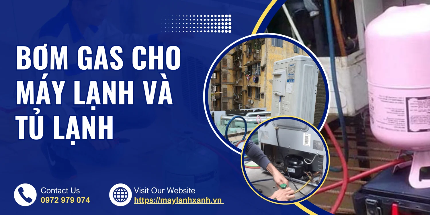 Bơm gas cho máy lạnh và tủ lạnh