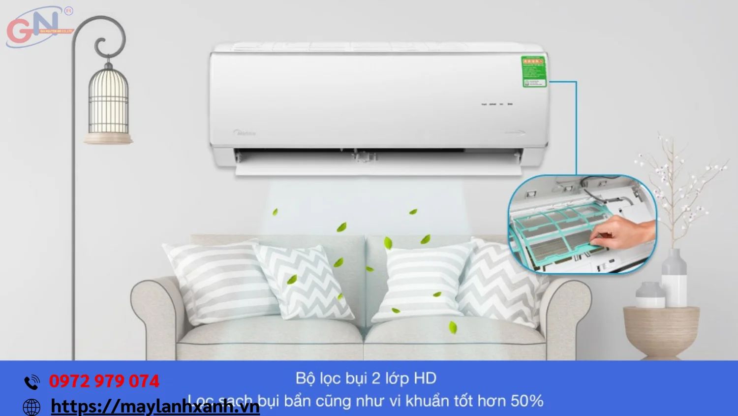 Máy Lạnh Midea với công nghệ inverter tiết kiệm điện 