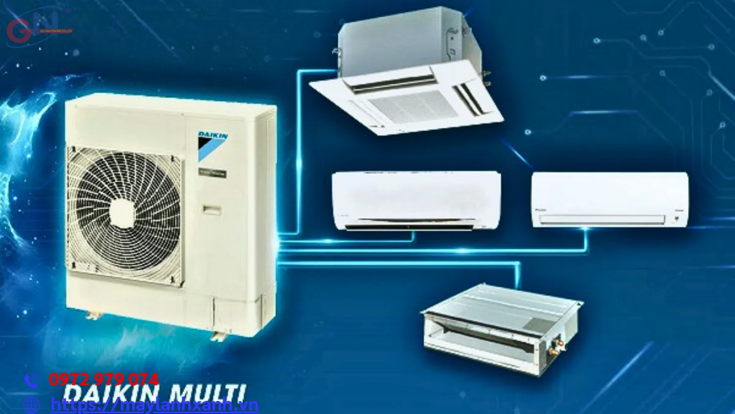 Máy lạnh Multi inverter với tính năng tiết kiệm điện hiệu quả