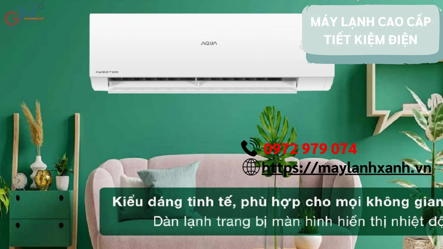 Máy lạnh cao cấp giúp tiết kiệm điện và bảo vệ sức khỏe gia đình bạn với công nghệ inverter