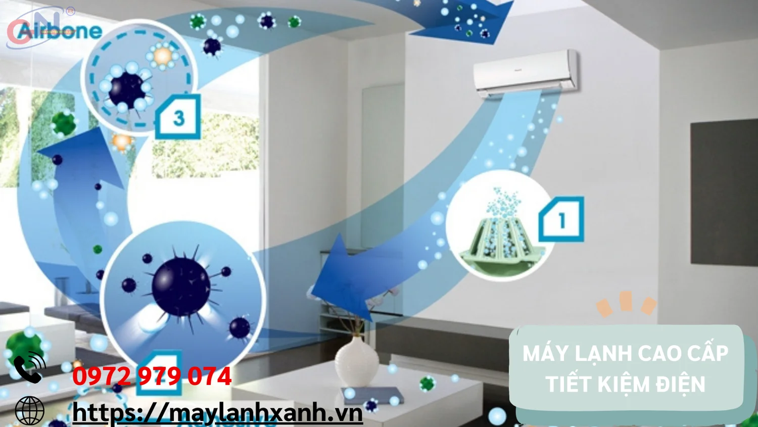 Máy lạnh cáo cấp tiết kiệm điện năng