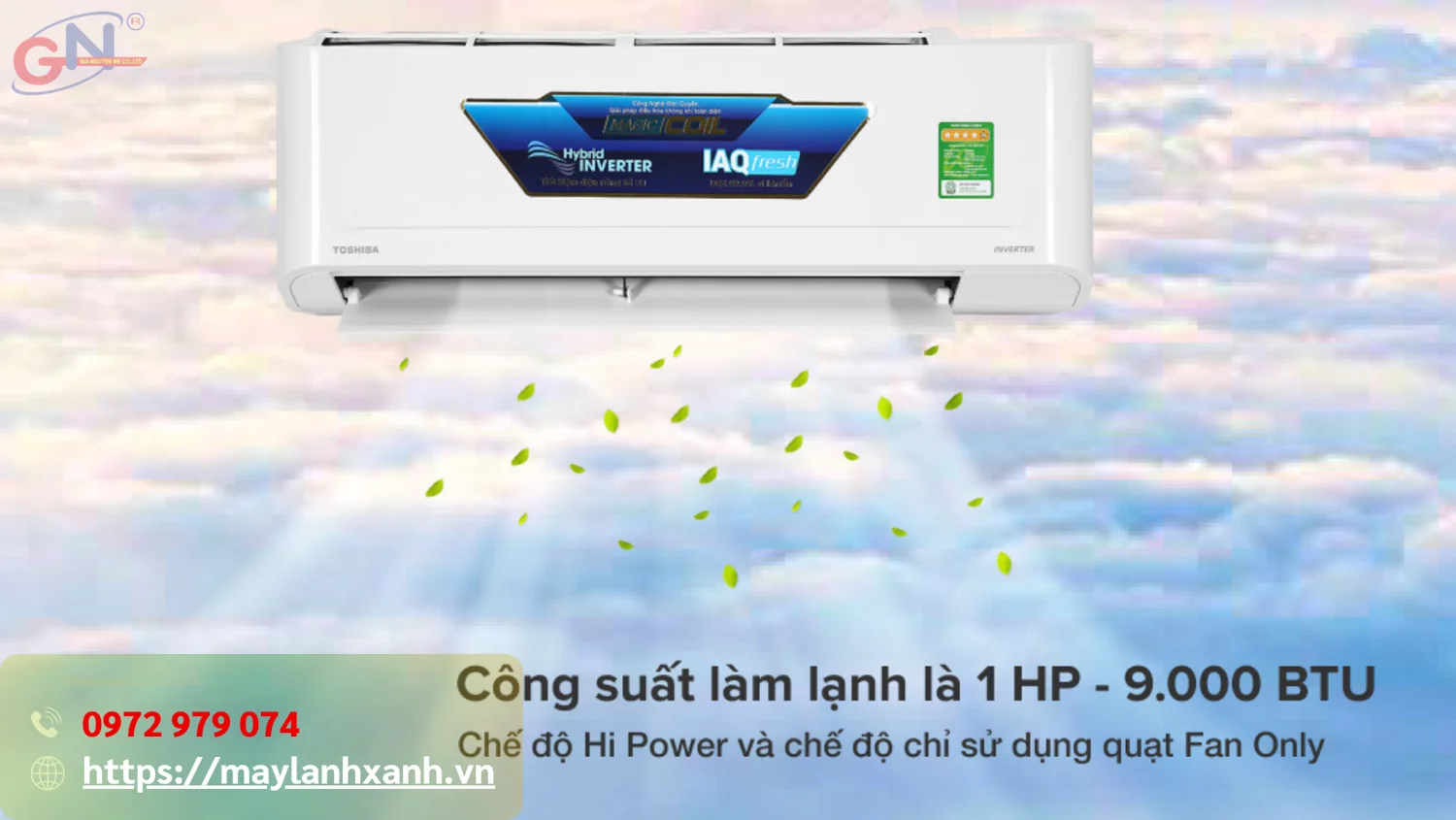  Máy lạnh Toshiba tiết kiệm năng lượng hiệu quả