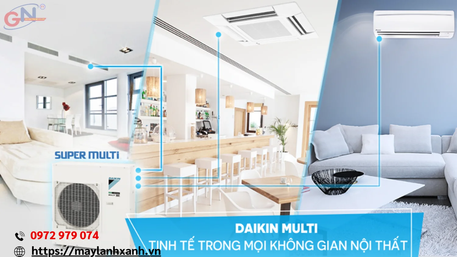 Máy lạnh Multi inverter với tính năng tiết kiệm điện hiệu quả