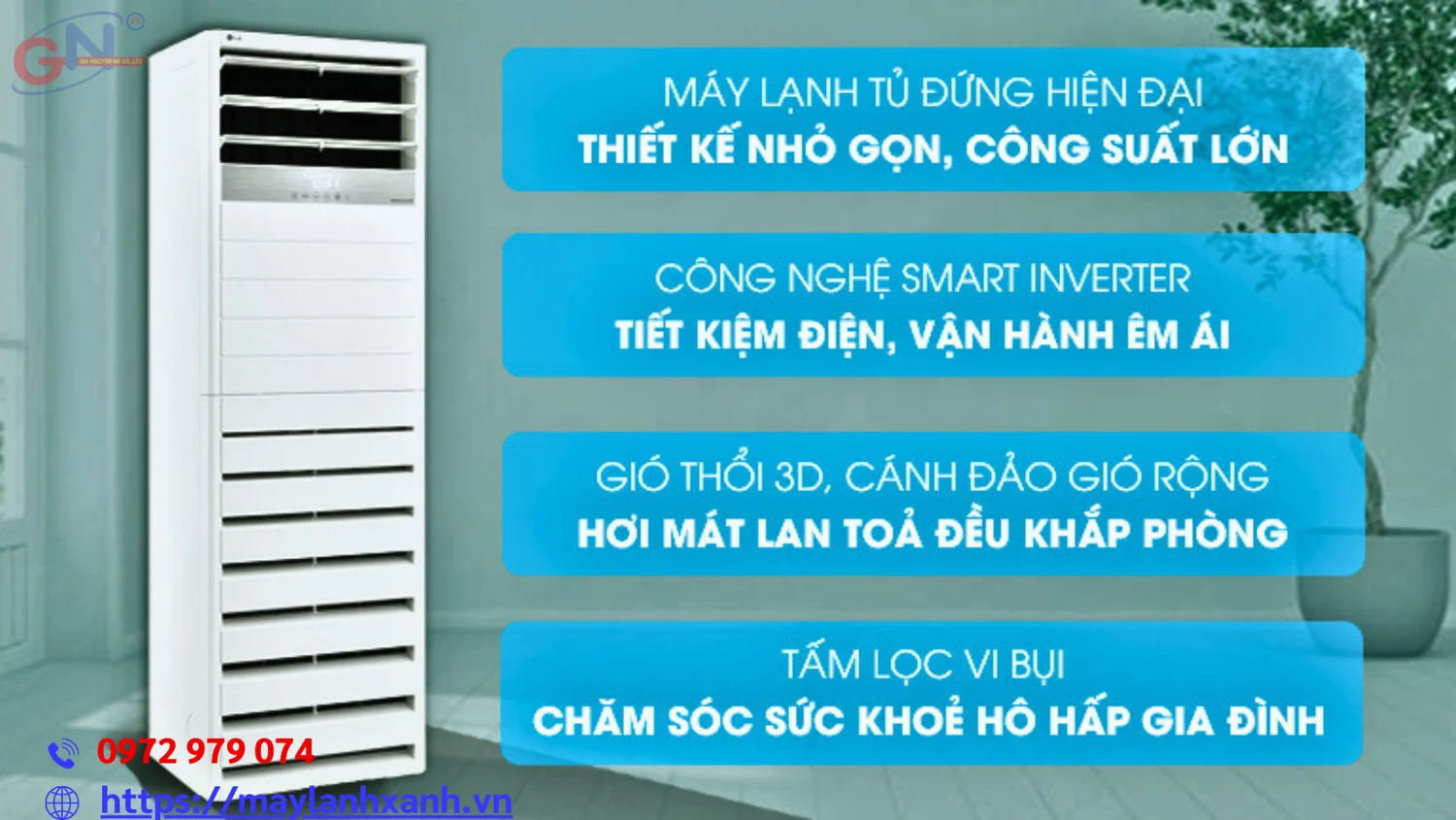 Máy lạnh tủ đứng lựa chọn hoàn hảo cho gia đình bạn