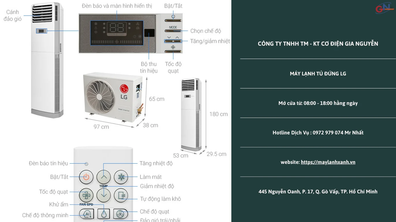 Dịch vụ thi công - lắp đặt máy lạnh tủ đúng công ty Gia Nguyễn