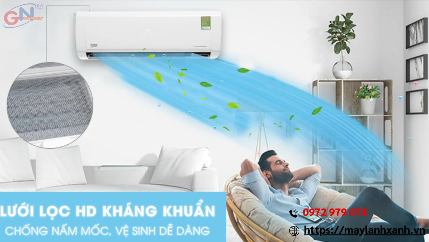 Máy lạnh Beko thiết kế sang trọng