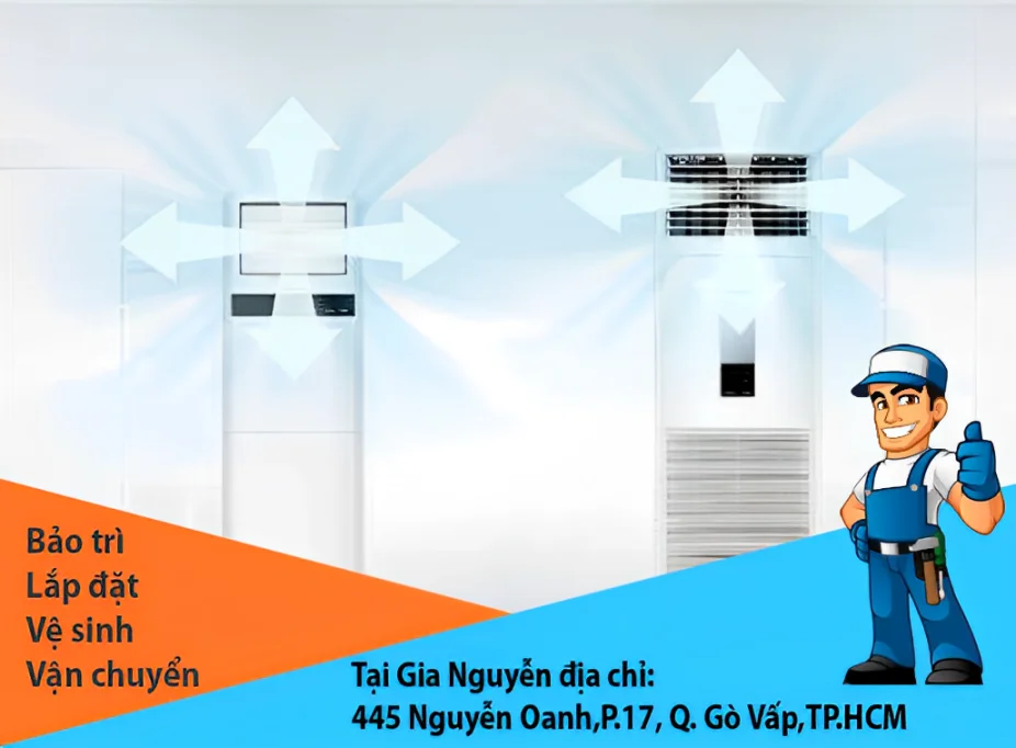 Máy lạnh tủ đứng chất lượng tại Gia Nguyễn