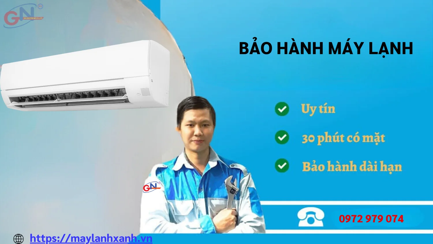 Bảo hành máy lạnh uy tin và nhanh chóng tại Gia Nguyễn