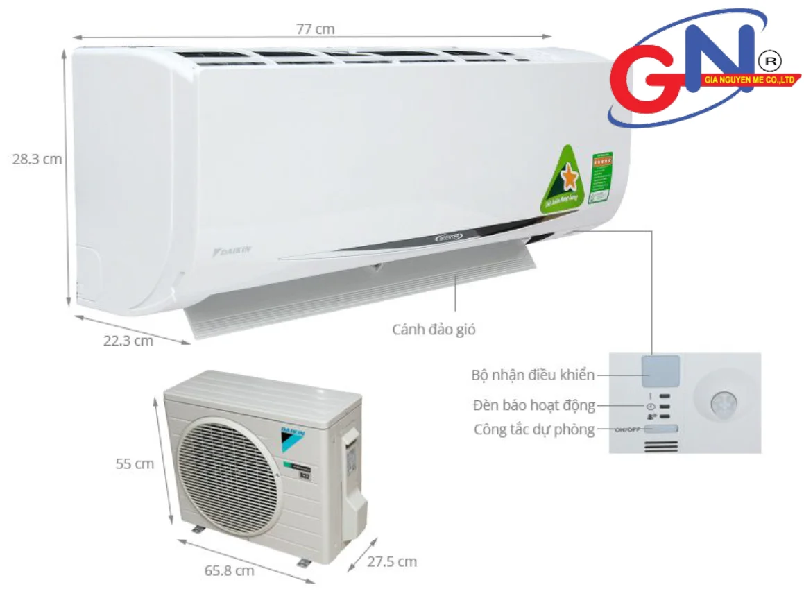 Dàn nóng và dàn lạnh Daikin 