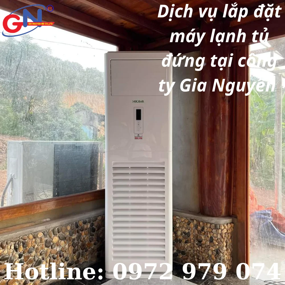 Dịch vụ lắp đặt máy lạnh tủ đứng tại công ty Gia Nguyễn