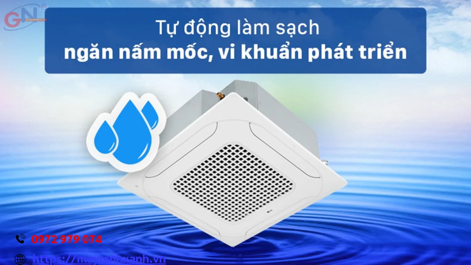 Máy lạnh âm trần làm mát nhanh chóng