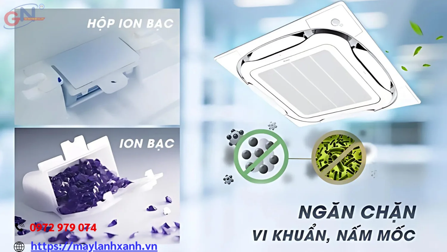 Máy lạnh âm trần lọc không khí