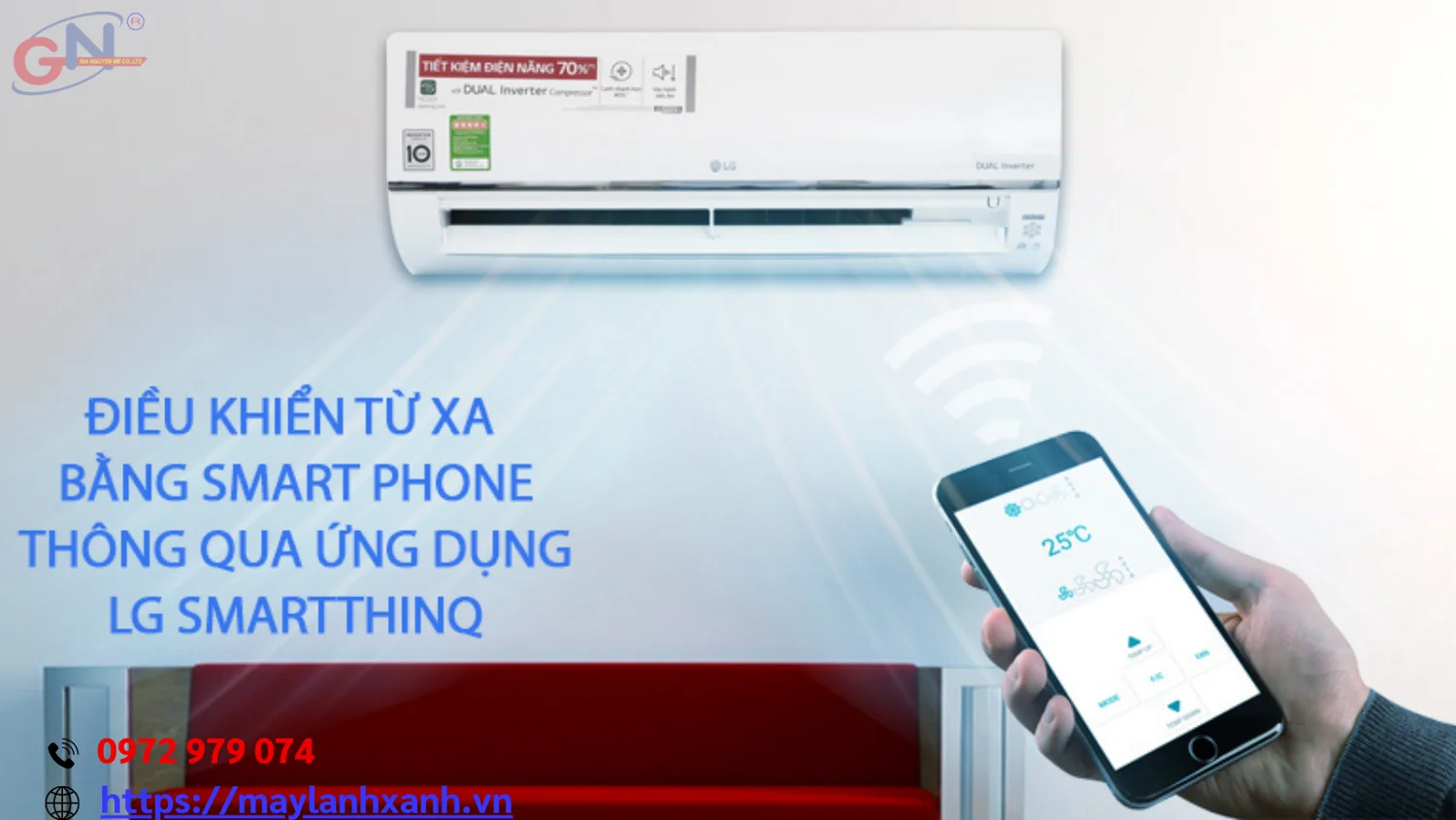 Máy lạnh có tính năng kết nối với điện thoại thông minh