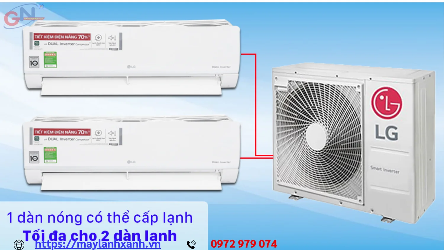 Máy lạnh Multi 1 dàn nóng 3 dàn lạnh