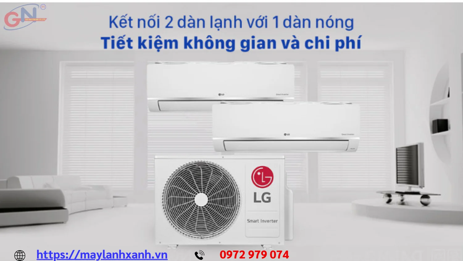 Máy lạnh Multi 1 dàn nóng 2 dàn lạnh