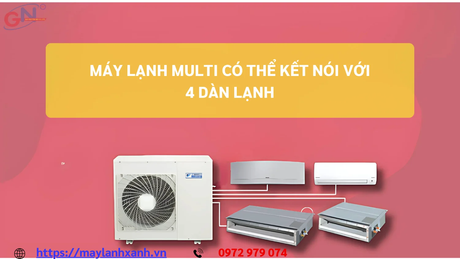 Máy lạnh Multi 1 dàn nóng 4 dàn lạnh