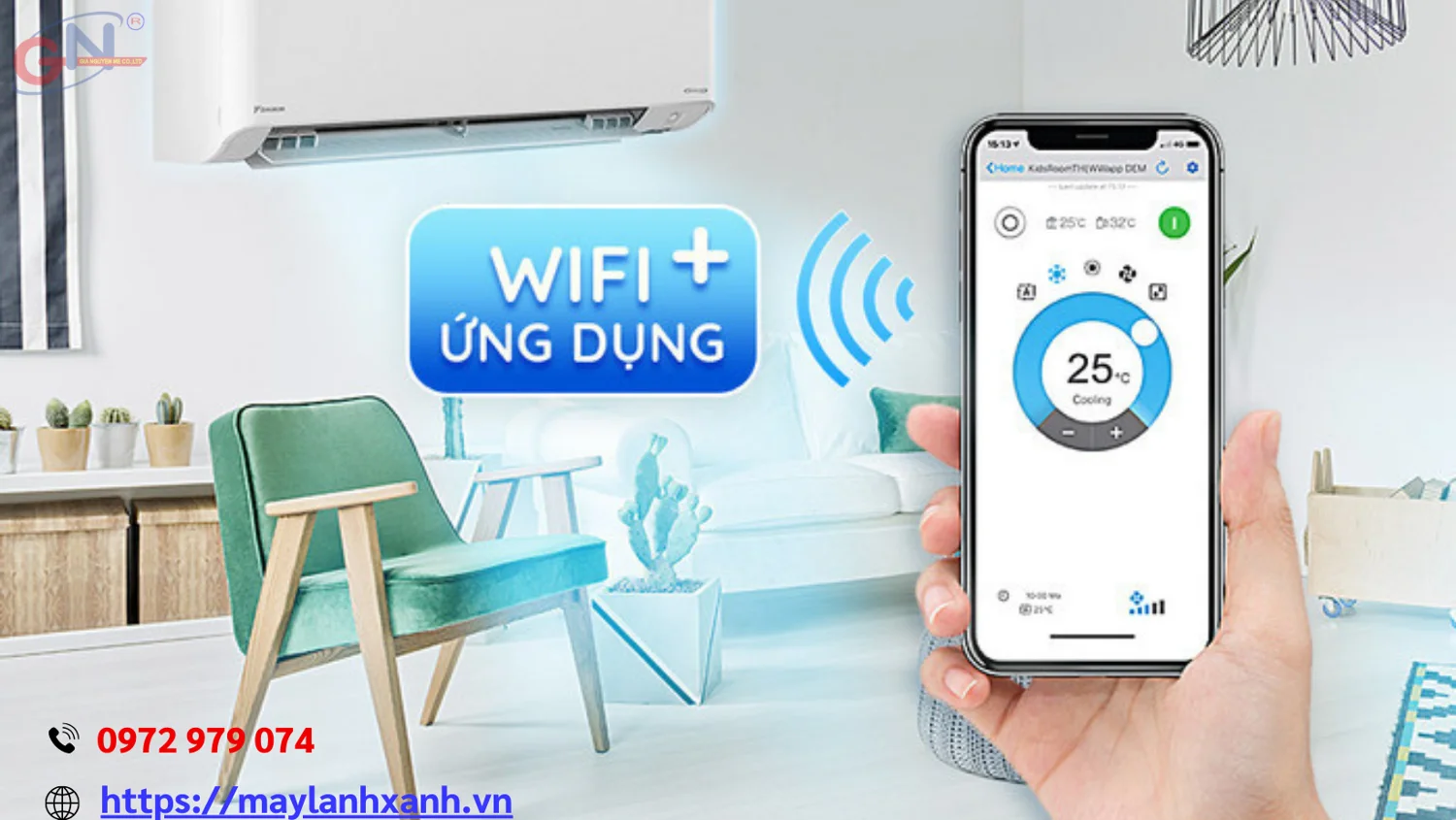 Máy lạnh treo tường 2HP phù hợp với không gian cho gia đình bạn