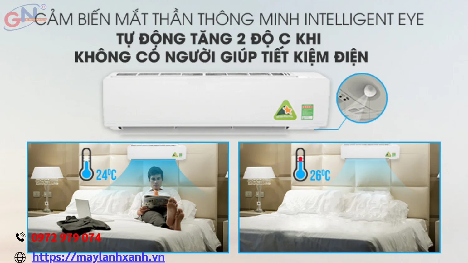 Máy lạnh treo tường 2HP phù hợp với không gian cho gia đình bạn