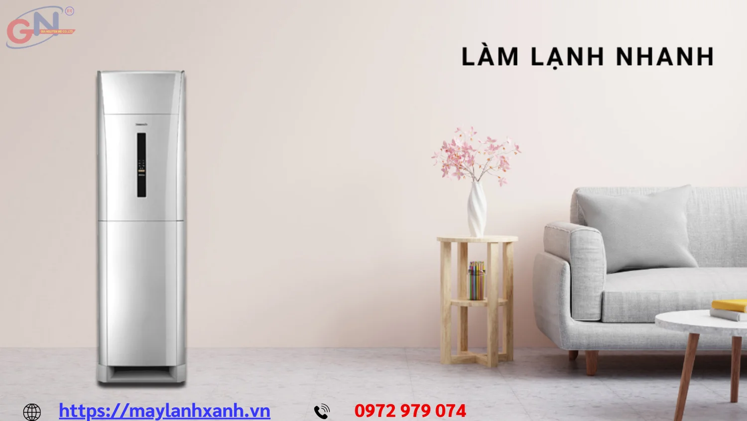 Máy lạnh tủ đứng làm lạnh nhanh