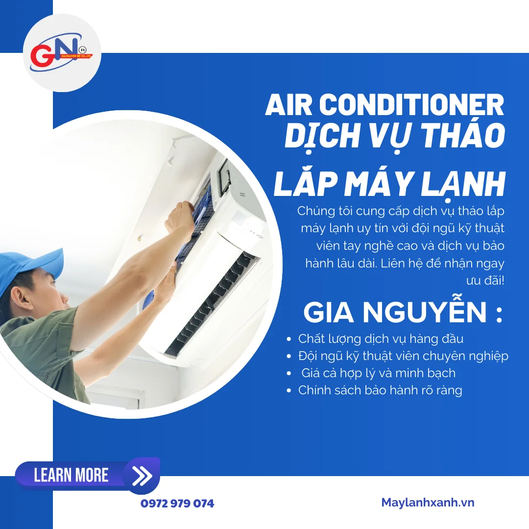 DỊCH VỤ THÁO LẮP MÁY LẠNH - CÔNG TY GIA NGUYỄN