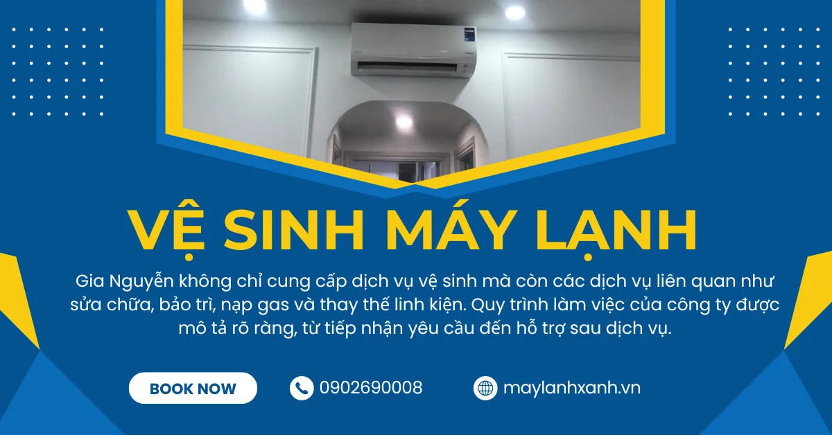 Dịch vụ vệ sinh máy lạnh tại nhà - điện máy Gia Nguyễn